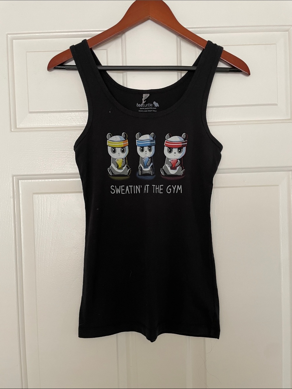 Black Women's Athletic Tank - Sweatin' at the Gym